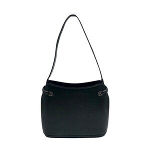 Bally Black Leather Vintage Shoulder Bag